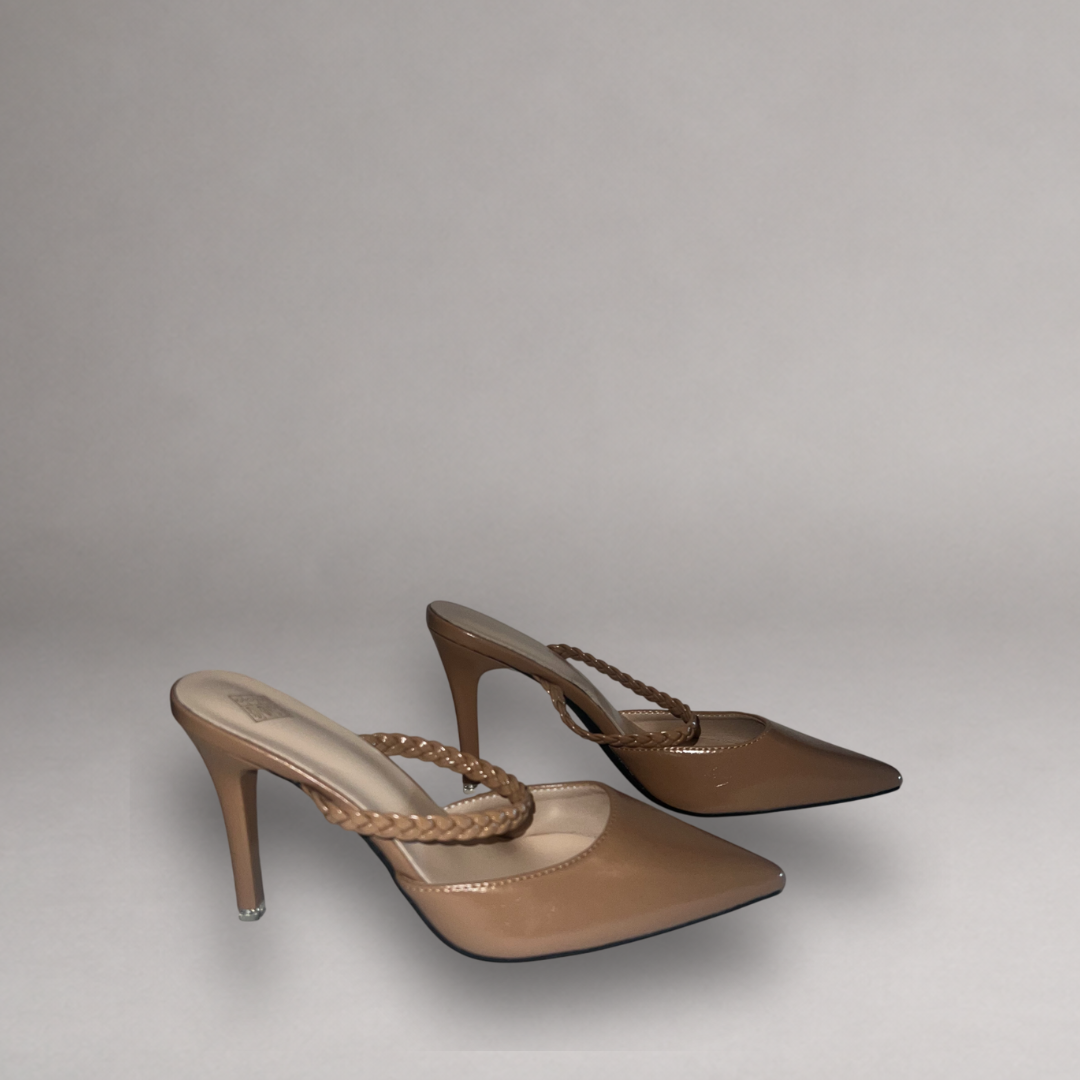 SHEIN Camel Pointed Toe Mule - Women's Size 38