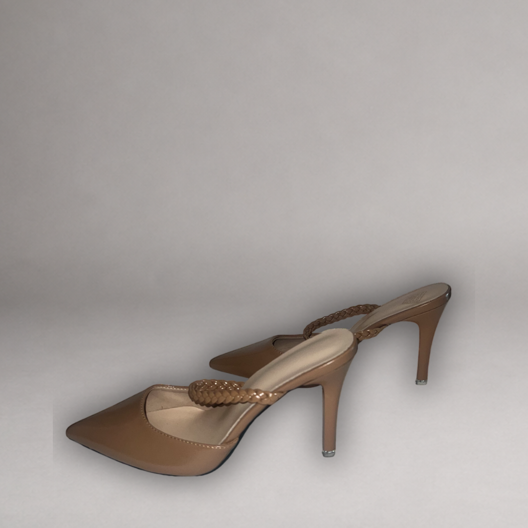 SHEIN Camel Pointed Toe Mule - Women's Size 38