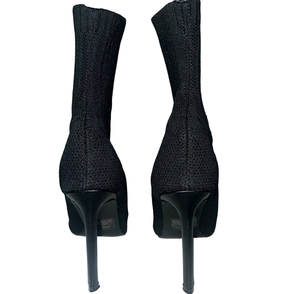 Steve Madden Discreet Mid-Calf Black Bootie – Women's Size 7