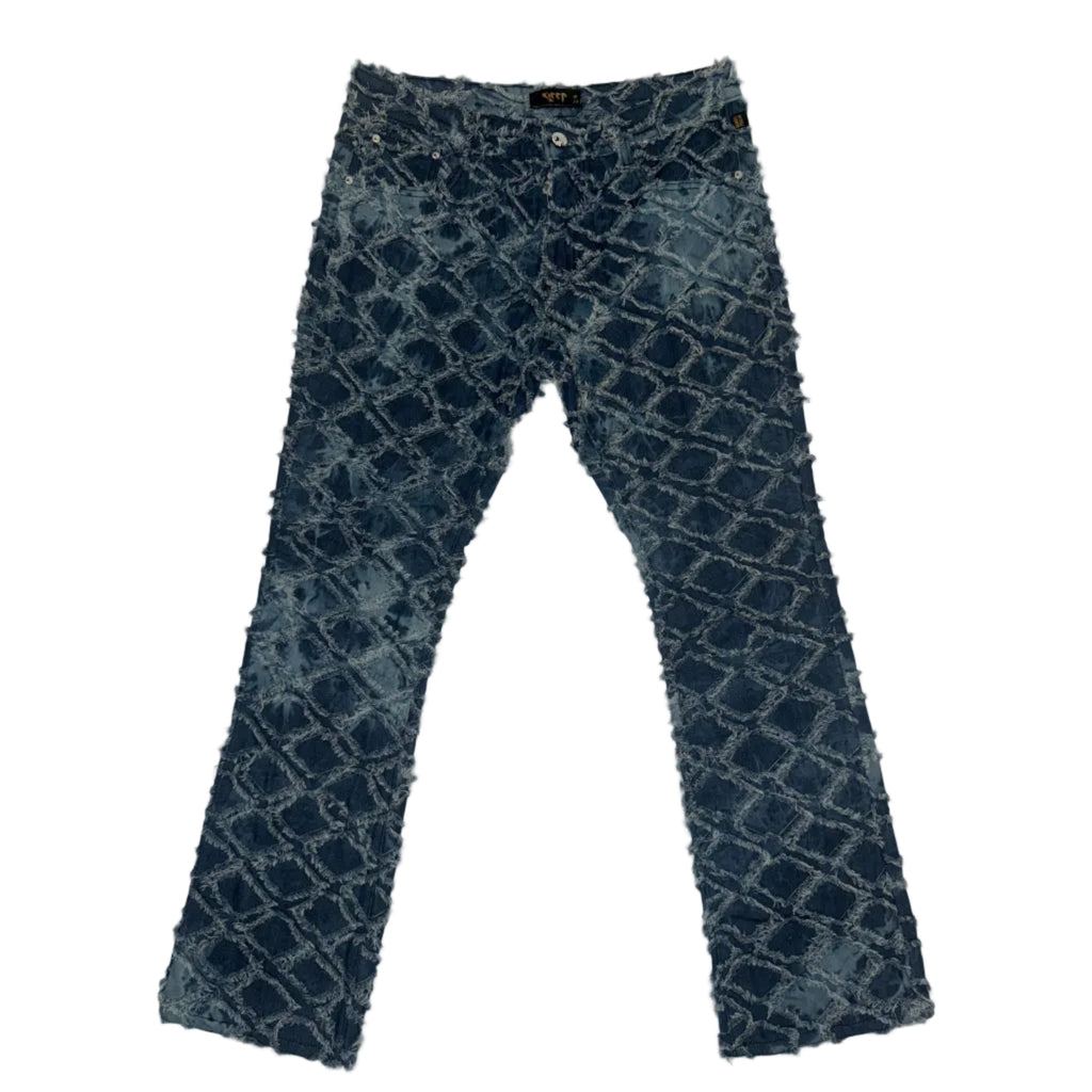 kleep denim flare jeans