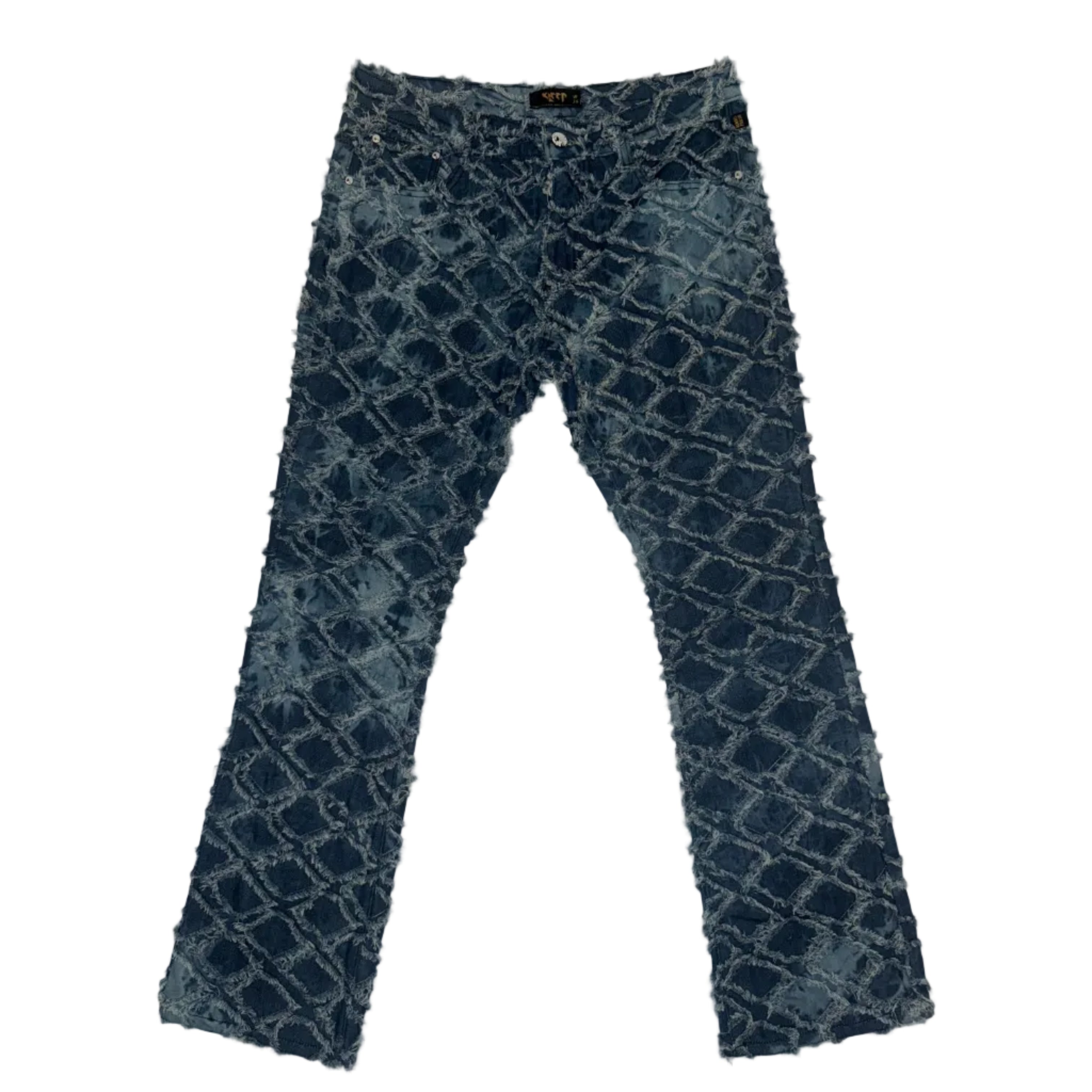 kleep denim flare jeans