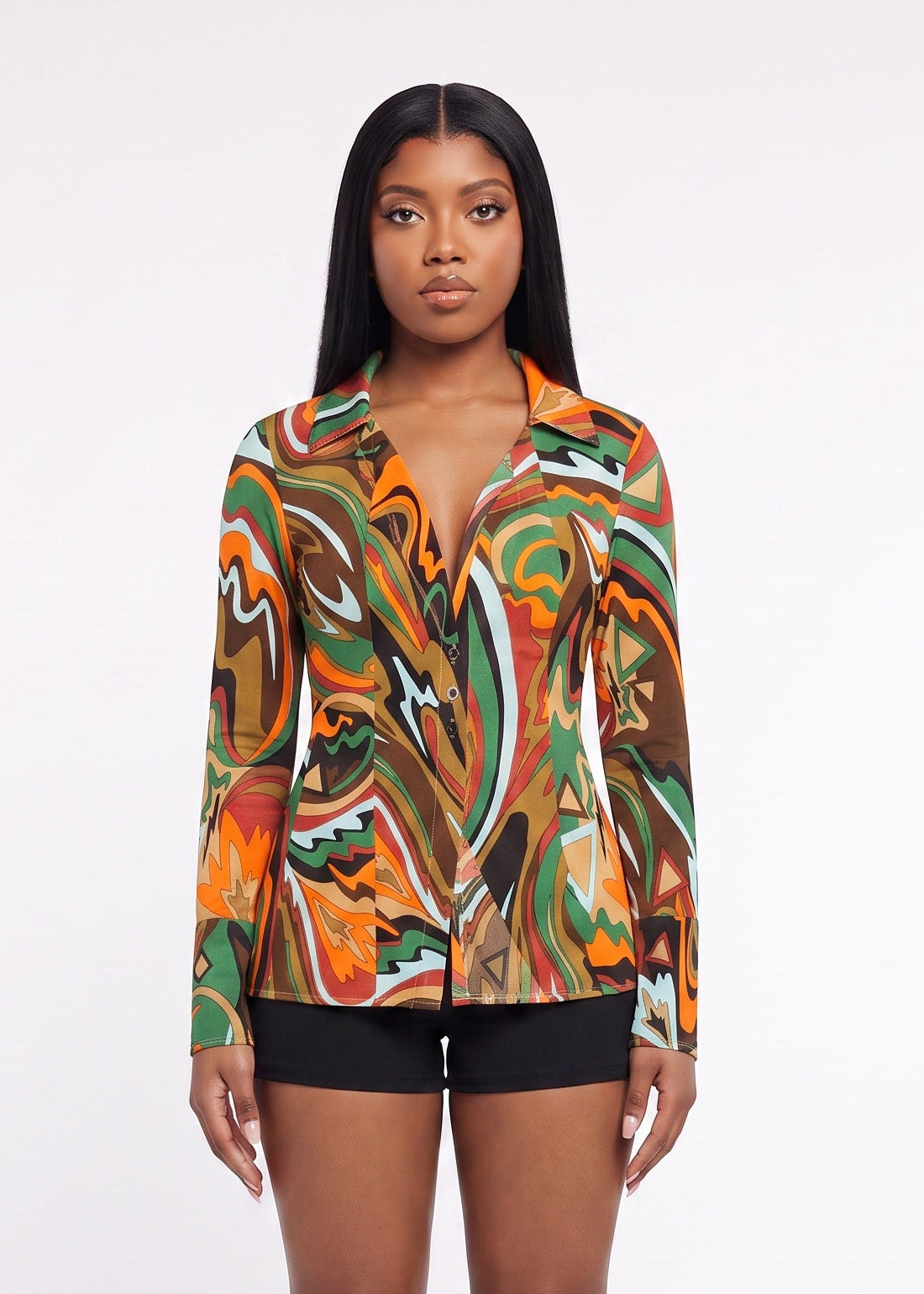 PrettyLittleThing Multicolor Top - Women's Size 4