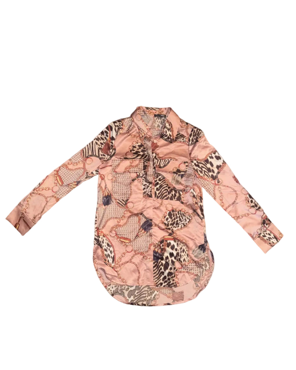 Fashion Nova Chain Link Blouse - Small