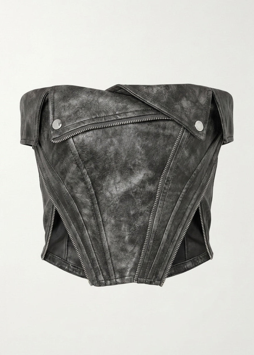 Manière De Voir Biker Corset - Women's Size 8