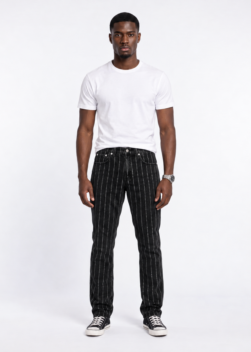 PacSun Pinstripe Black Jeans - Men's Size 32