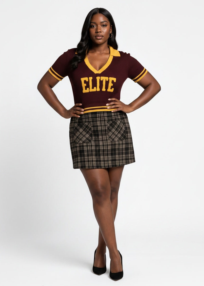 Plaid Skirt - Large