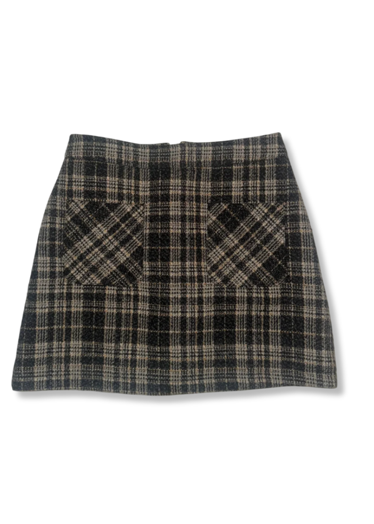 Plaid Skirt - Large