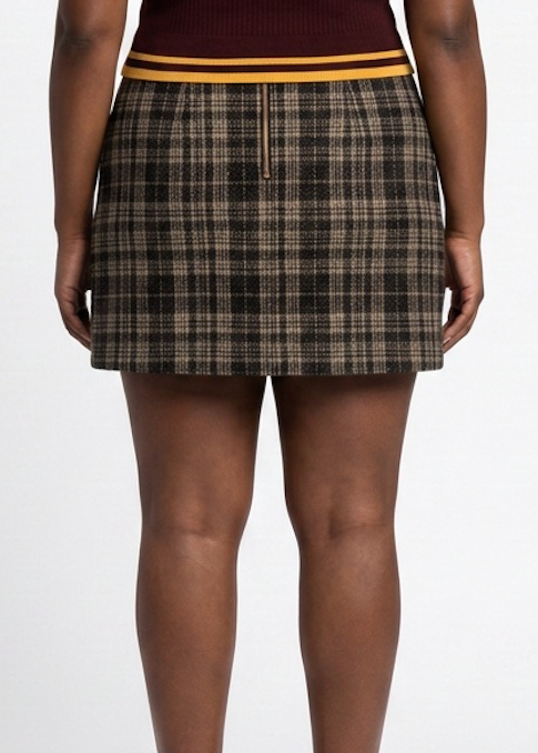 Plaid Skirt - Large