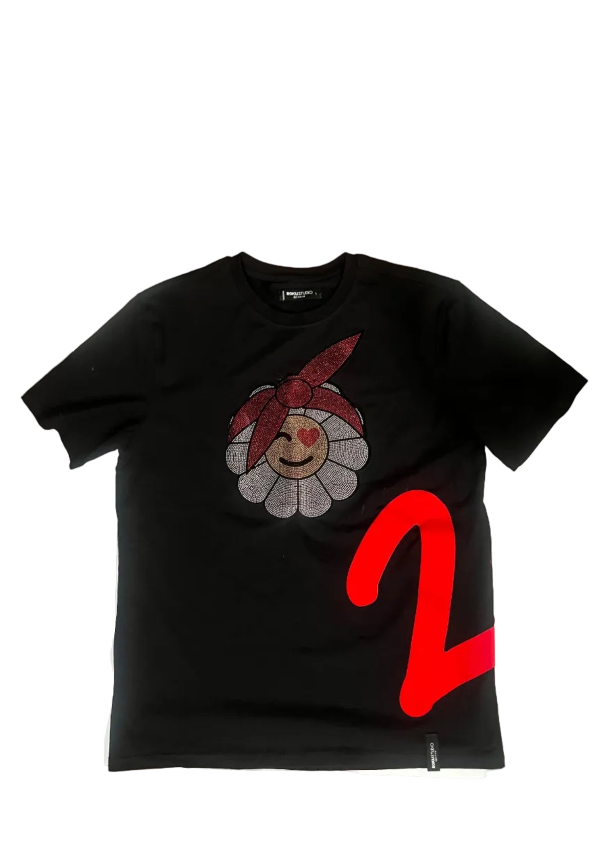 Roku Studio Bandana Happy Flower Sequin Tee - Men's Large
