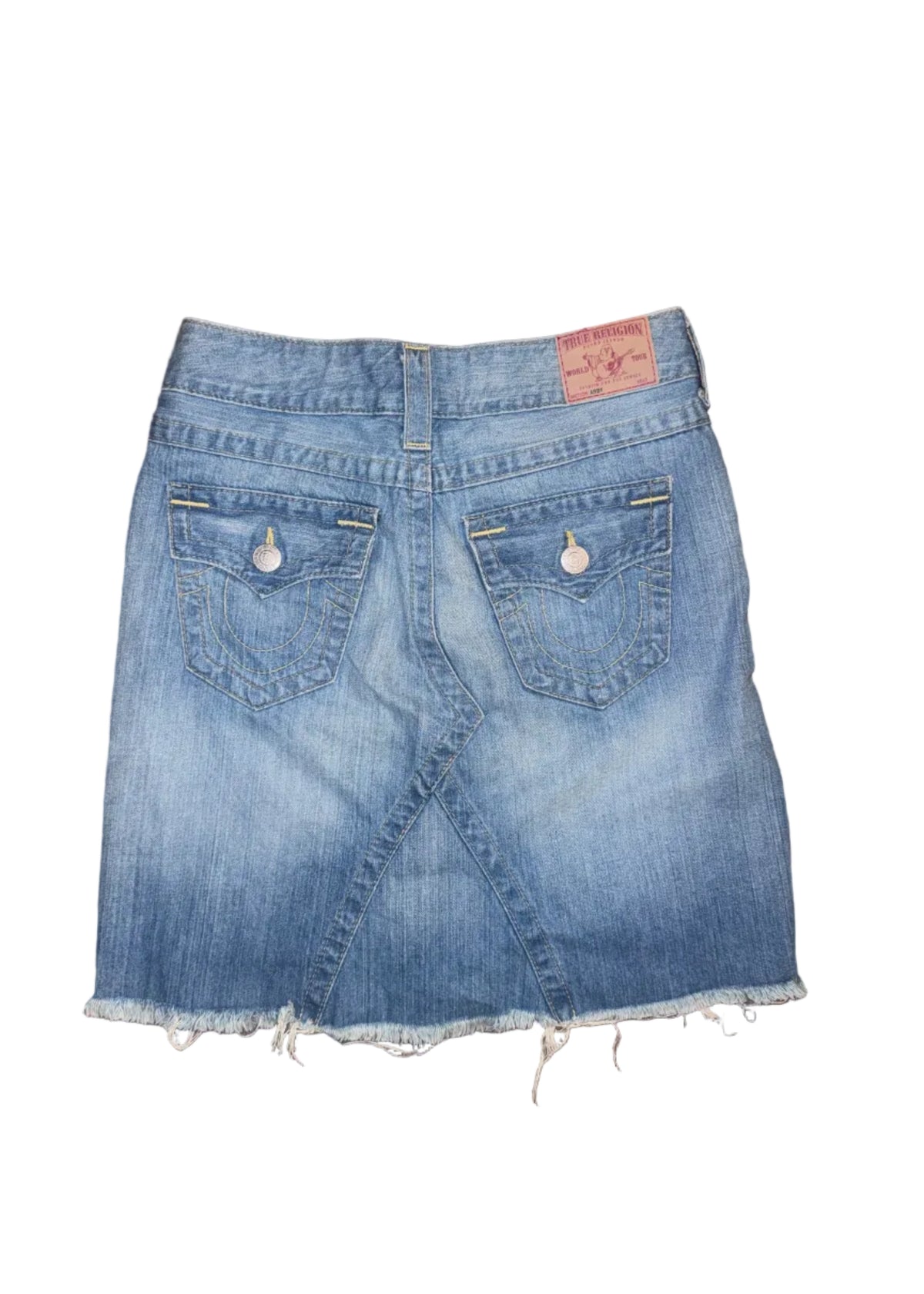 True Religion Distressed Denim Skirt - Women's Size 25